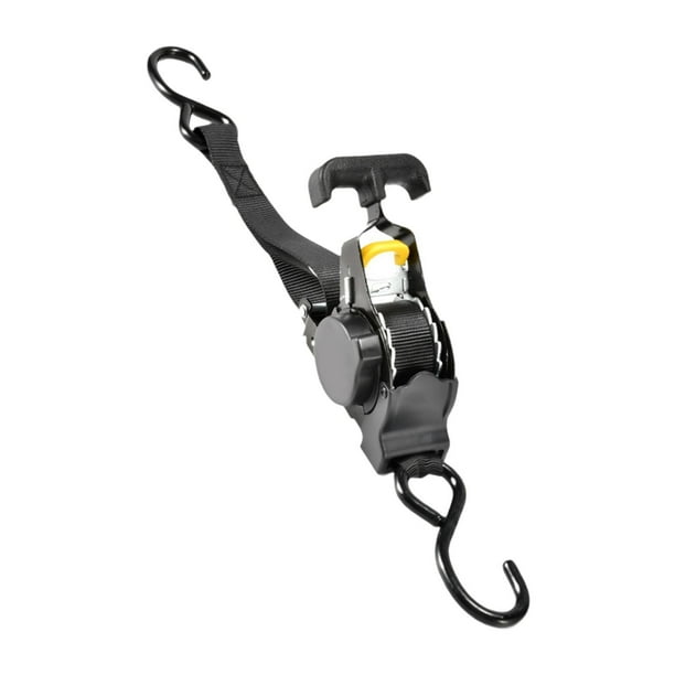 Correa de trinquete retráctil automática, ganchos Premium S para remolques, fijación de barcos Mango en T