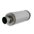 thumbnail image 3 of Flowmaster 72619 FlowFX Muffler 3" Inlet/Outlet - 6" Round Body - Moderate Sound 409 Stainless Steel, 3 of 7