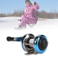 thumbnail image 3 of Qiilu Moulinet de Lancer, Roue de Pêche sur Glace, Moulinet de Pêche sur Glace d'Hiver Portable avec Fil pour Matériel de Lancer en Extérieur, 3 of 8