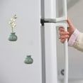 thumbnail image 4 of Botella De Cerámica 1Pcs Ceramic Mini Vase with Magnetic Suction for Refrigerator Flower Arrangement Decoration in Grey Green 0.86x0.82" JASKFLY, 4 of 9
