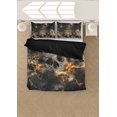 thumbnail image 3 of Juego de cama calavera Galaxy (1 funda nórdica, 2 fundas de almohada), poliéster cepillado,, 3 of 6