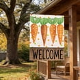 thumbnail image 6 of AZXY Easter Welcome Garden Flag 12x17.7 Inch, Colorful Carrots with Polka Dot Print Outdoor Yard Flag for Yard Patio Front Door Spring Holiday Decorations, 6 of 7