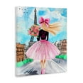 thumbnail image 3 of Stupell Industries Parisian Fashionista & Bouquet Canvas Wall Art design by Jess Stempel, 30 x 24, 3 of 7