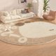 thumbnail image 1 of Cute Round Carpet Living Room Thick Bedside Floor Mat Bedroom Kid Room Rug Nordic Minimalist Soft Plush area rug Decoration My Lux Decor Round, 1 of 11
