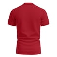 thumbnail image 6 of Fabrcox Quick Dry Men's Short Sleeve Polo Shirts Button Collared Work Shirts for Men Casual Outdoor Workout Breathable Men Golf Shirt Red M, 6 of 9