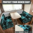 thumbnail image 2 of XYZCANDO Bohemian Turtle RV Dinette Cushion Covers Stylish Camper Decor Universal Cushion Covers for Couches and Sofas Bench Seat Cover Washable Sofa Slip Covers for 2 Seat Cushion Couch Black, 2 of 7