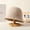 Khaki, variant on Wool Bucket Hats For Women Winter Thicken Warm Fishermen Hats Lady Woolen Panama Bob Outdoor Windproof SKi Cold Caps Girl Gorros
