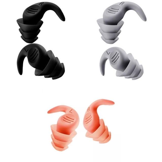 3 Pares de Tapones para Los Oídos Zulema Silicona auriculares tapones para los oídos