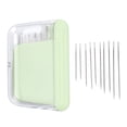 thumbnail image 2 of Sewing Needle Case, Portable Needle Storage Box with 10 Needles for Quilting, Embroidery, Hand Sewing, ABS Material, 2 of 7