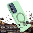 thumbnail image 4 of For Samsung Galaxy S24+ / S25+ 5G Case (Compatible With MagSafe) With Invisible Magnetic O-Ring Stand Military-Grade Shockproof Phone Case,Green, 4 of 7