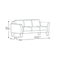 thumbnail image 3 of Lifestyle Solutions Alexa Sofa with Curved Arms, Coffee Fabric, 3 of 7