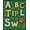 Green, Pattern 4, variant on ODIKA 2'x3' Machine Washable Non-Slip Area Rug, Jungle Safari Alphabet Discovery Adventure Playmat High Traffic Rug, Teal, 687563