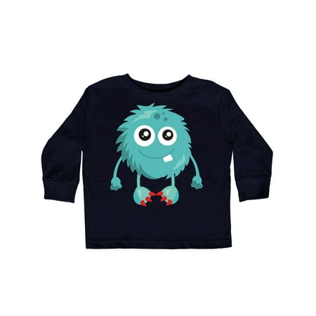 

Inktastic Furry Monster Little Monster Blue Monster Gift Toddler Boy or Toddler Girl Long Sleeve T-Shirt