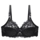 thumbnail image 2 of Sujetador de encaje Mujer Sexy Hacer subir Lencería Copa fina Ropa interior transpirable, Negro, 44CD Scienceny AP001126-10, 2 of 7