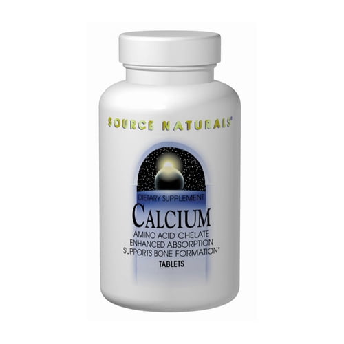 Source Naturals Calcium Chelate 200 Mg Dietary Supplement Tablets 100 Ea