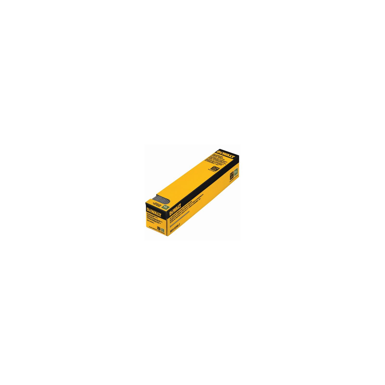 DeWalt DCA152502 Collated Angled Finishing Nails, 15 Gauge, 1/2 In
