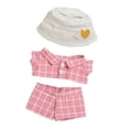 thumbnail image 4 of Conjunto de Ropa para Muñecos de Peluche CUTICAT Traje a Cuadros Rosa, 4 of 5