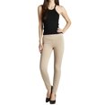 thumbnail image 2 of Women & Plus Essential Basic Cotton Spandex Stretch Below Knee Length 15" Leggings (ASH ROSE, 1X), 2 of 2