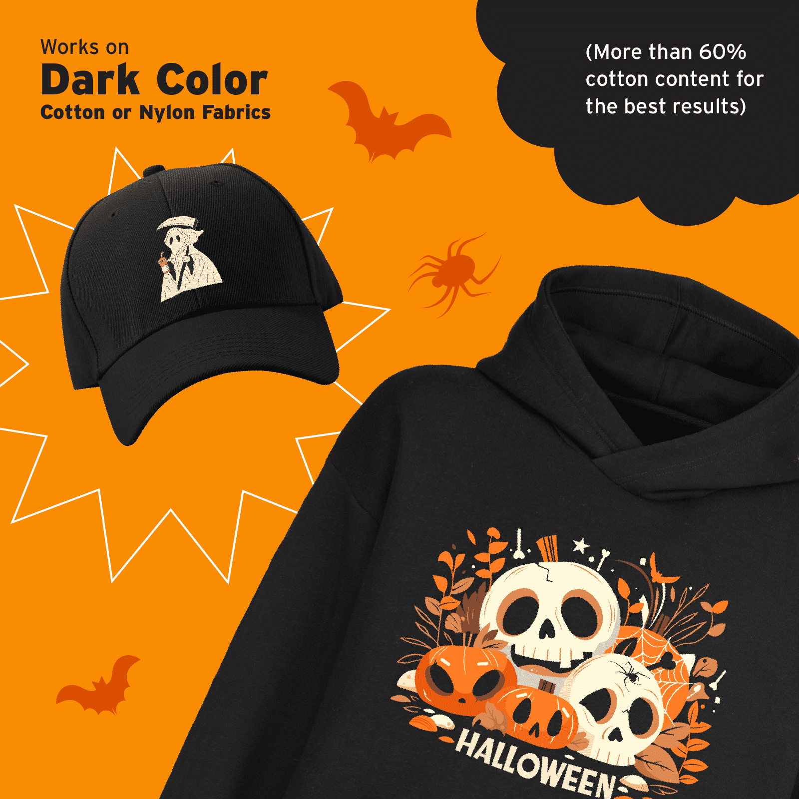 Printers Jack Heat Transfer Paper Compatible with All Inkjet Printers, 8.3 inches, Dark Coloured, 1 Layer, 20 Sheets