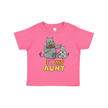 

Inktastic I Love My Aunt Hippos Gift Toddler Boy or Toddler Girl T-Shirt