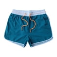 thumbnail image 5 of XIAONU Mens Swim Trunks Drawstring Waist Contrast Trim Quick Dry Board Shorts Water Resistant Beach Vacation Bottoms, 5 of 5