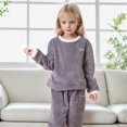 thumbnail image 2 of Gibobby Girls Winter Outfits Girls Warm Clothing Sets Long Sleeves Pullover Hoodie Sweatshirt Top Elastic Pants 2pcs Pant Sets(2-3 Years,Grey), 2 of 4