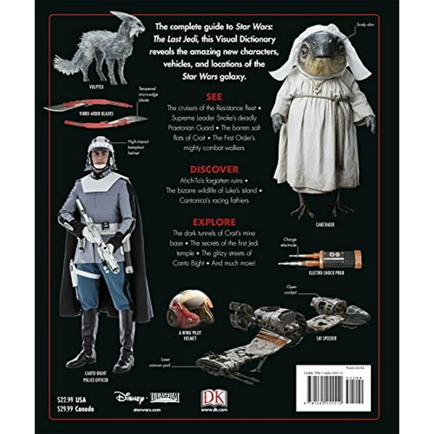 Star Wars: The Last Jedi The Visual Dictionary & Incredible Cross