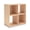 Tan, variant on Signature Design by Ashley Shallifer 4 Cube Storage Organizer with Oak Finish