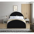 thumbnail image 4 of Meridian Furniture Brody Black Velvet Queen Bed, 4 of 6