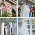 thumbnail image 4 of 2 Pcs Stitching Clothes Rail Reaching Rod Splicable Clothing Pole Telescopic Clothesline Stick Closet, 4 of 6
