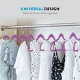 thumbnail image 5 of Zober Velvet Ultra Slim Non Slip Shirt Hangers, 50 Pack, Purple, 5 of 7