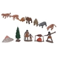thumbnail image 4 of Juguete de hombre primitivo, 12 piezas de figuras históricas, juguetes de simulación de animales, juguete de escena de caza, juguete elaborado por expertos, 4 of 14