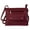 Dkburgundy, variant on SILVERFEVER Women's Crossbody Handbag Leather Travel Ladies Phone Bag Genuine Cowhide Purse