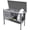 AIR01-B, variant on Aivituvin Rabbit Hutch with Wheels for Indoor Outdoor, Wooden Rabbit Cage with Removable Wire Netting & Leak Proof Tray, Mobile Bunny Cage, Gray