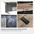 thumbnail image 3 of 70.87" Executive Office Desk with 1.97IN Thick Desktop Stainless Steels Sturdy Frame, 3 of 8