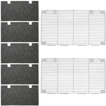 RV Air Conditioner Hood Grille and Filter Set, Replacement for Dometic 3104928.019, Includes 2 Grilles and 5 Filters