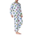 thumbnail image 2 of Lsque Sea Turtle Whale Pattern Long Sleeve Pajama Set for Men - Soft 2-Piece Sleepwear and Loungewear Set with Pockets, Comfy Nightwear-XX-Large, 2 of 7