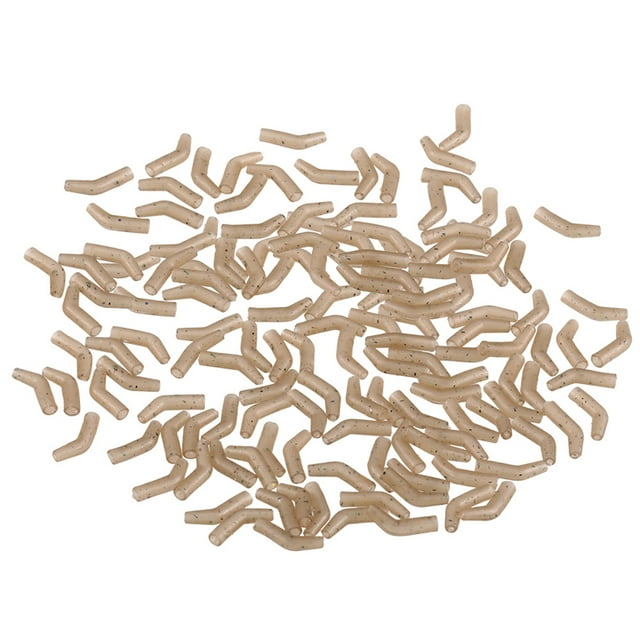 150pcs Camouflage Bent Fishing Line Aligners - Anti-Tangle Sleeves for Carp Fishing Rigs, Hook Tangled Line Organizer, Curved Rig Accessories, Optional Pack Sizes Available (30/50/60/100/150/200pcs)