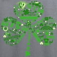 thumbnail image 4 of CafePress - St Paddys Day Shamrock Zip Hoodie - Zip Hoodie, Classic Hooded Sweatshirt with Metal Zipper, 4 of 5