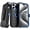 Black / Blue, variant on Rome Tech for Apple iPhone 15 Pro Max (2023) Case with Belt Clip Holster & Kickstand, Dual-Layer Shockproof Case - Black & Blue