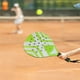 thumbnail image 5 of Raqueta de pádel de entrenamiento resistente con bolsa de almacenamiento Raqueta de tenis para deportes al aire libre Verde Blanco, 5 of 9