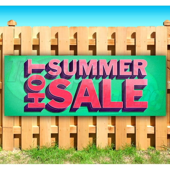 Hot Summer Sale 13 oz Vinyl Banner With Metal Grommets