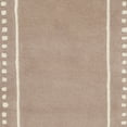 thumbnail image 6 of SAFAVIEH Bella Danita Plain Dotted Bordered Wool Runner Rug, Beige/Ivory, 2'3" x 11', 6 of 7