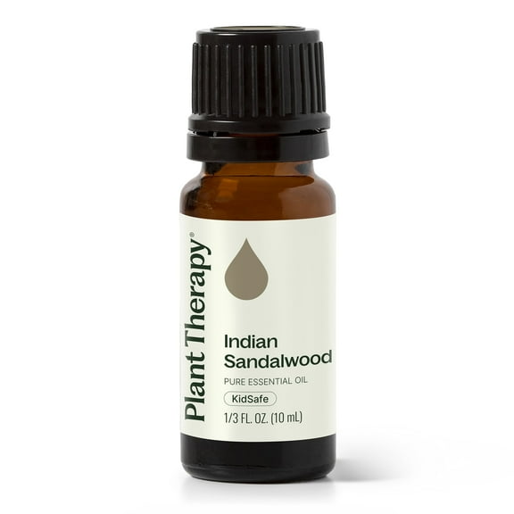 Plant Therapy Sandalwood Indian Essential Oil 10 mL (1/3 oz) 100% Pure, Undiluted, Therapeutic Grade