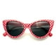 Emblem Eyewear - Lunettes de Soleil Mode Mod Super Chat Oeil de Chat à Pois – image 1 sur 3