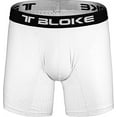 thumbnail image 4 of T Bloke Boxer Briefs L Size Pack of 3 White Mesh with Flexible Waistband, 4 of 5