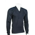 thumbnail image 2 of Cobmex COB-2025DNXL V-Neck Military Sweater with Cloth Hook & Eye Epaulets, Poly-Cotton Shoulder & Elbow Patches, Dark Navy - Extra Large, 2 of 3