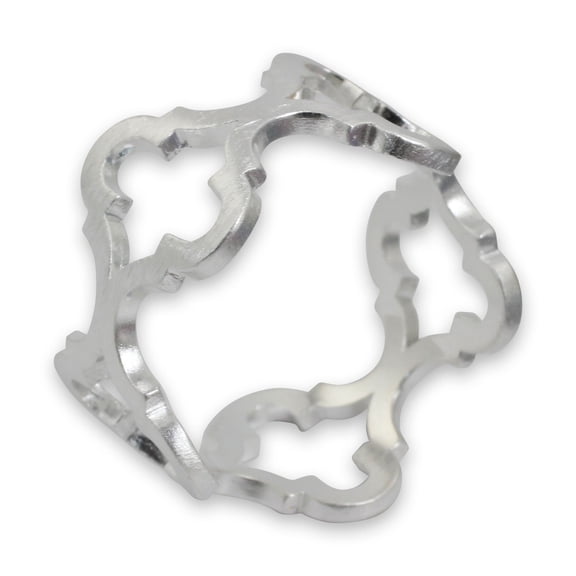 NOVICA Sterling silver band ring, 'Classical Ogee'