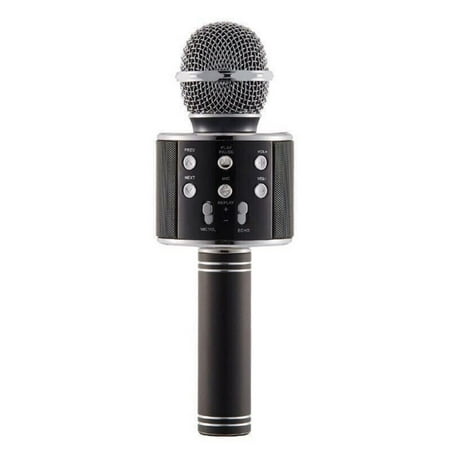 Wireless Bluetooth Karaoke Microphone with Controllable LED Lights, Portable Karaoke Machine Speaker Mother's Day Birthday Gift Party Travel Toy for (Best Portable Wireless Karaoke Microphone)