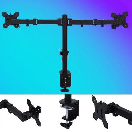 Swivel Mount Underdesk Cpu Hilitand Single Arm Monitor Desk Table Mount Stand,无 Single Arm Monitor Desk Table Mount Stand/For 1 LCD Fully Swivel Clamp Up to 27” ()